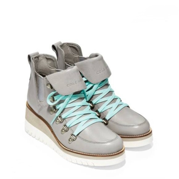 Cole Haan Shoes - Cole Haan Women's Gray Zerogrand Wedge Hiking Boots